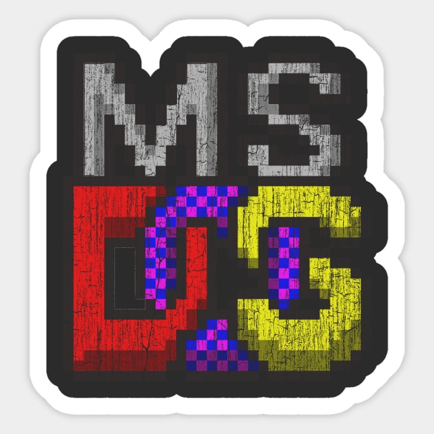 MSDOS Sticker by vender